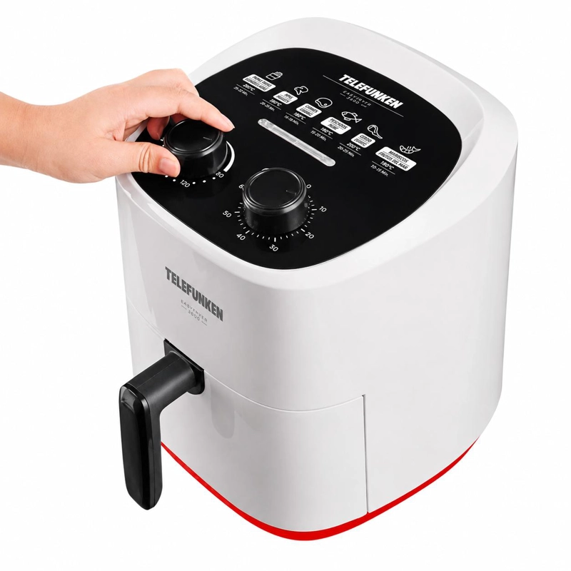 FREIDORA DE AIRE  TELEFUNKEN 1400W EASYFRYER 3.6 LT 200° MAX - 5