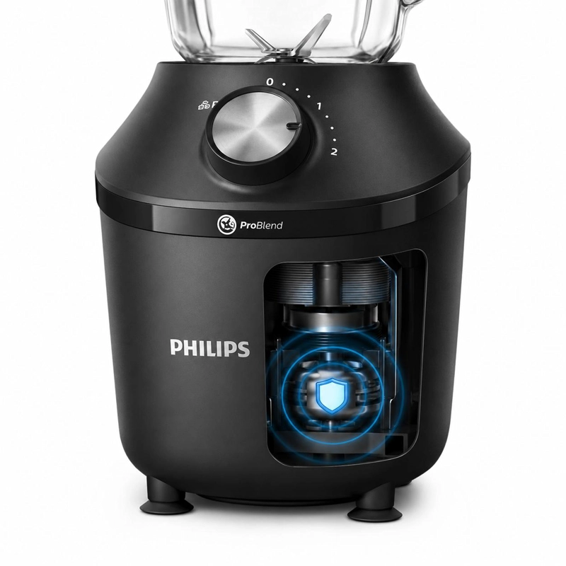 LICUADORA PHILIPS 600W CON JARRA DE VIDRIO PROBLEND HR2291 - 5