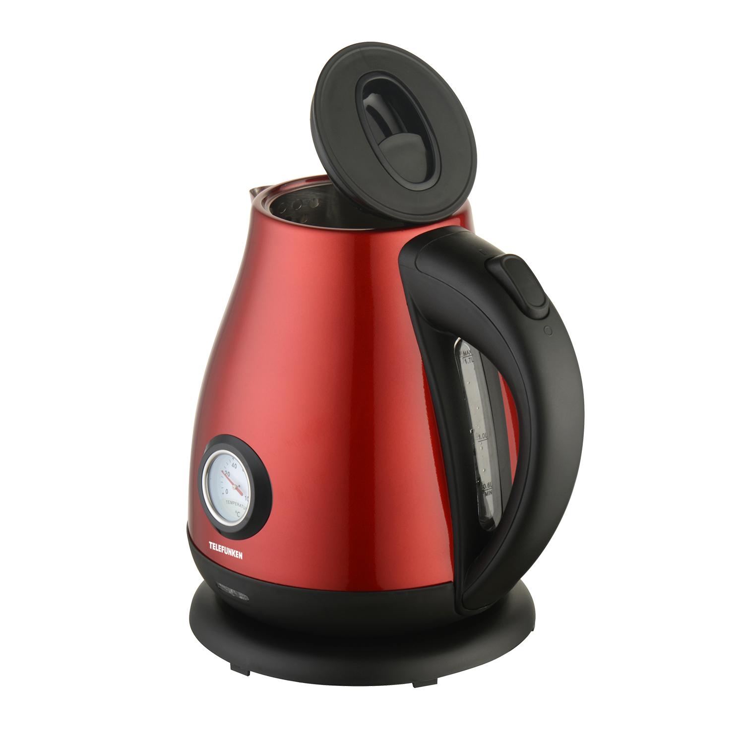 HERVIDOR STAINLESS STEEL 1.7LT CON TERMOMETRO 2200W TF-PE900 - 3