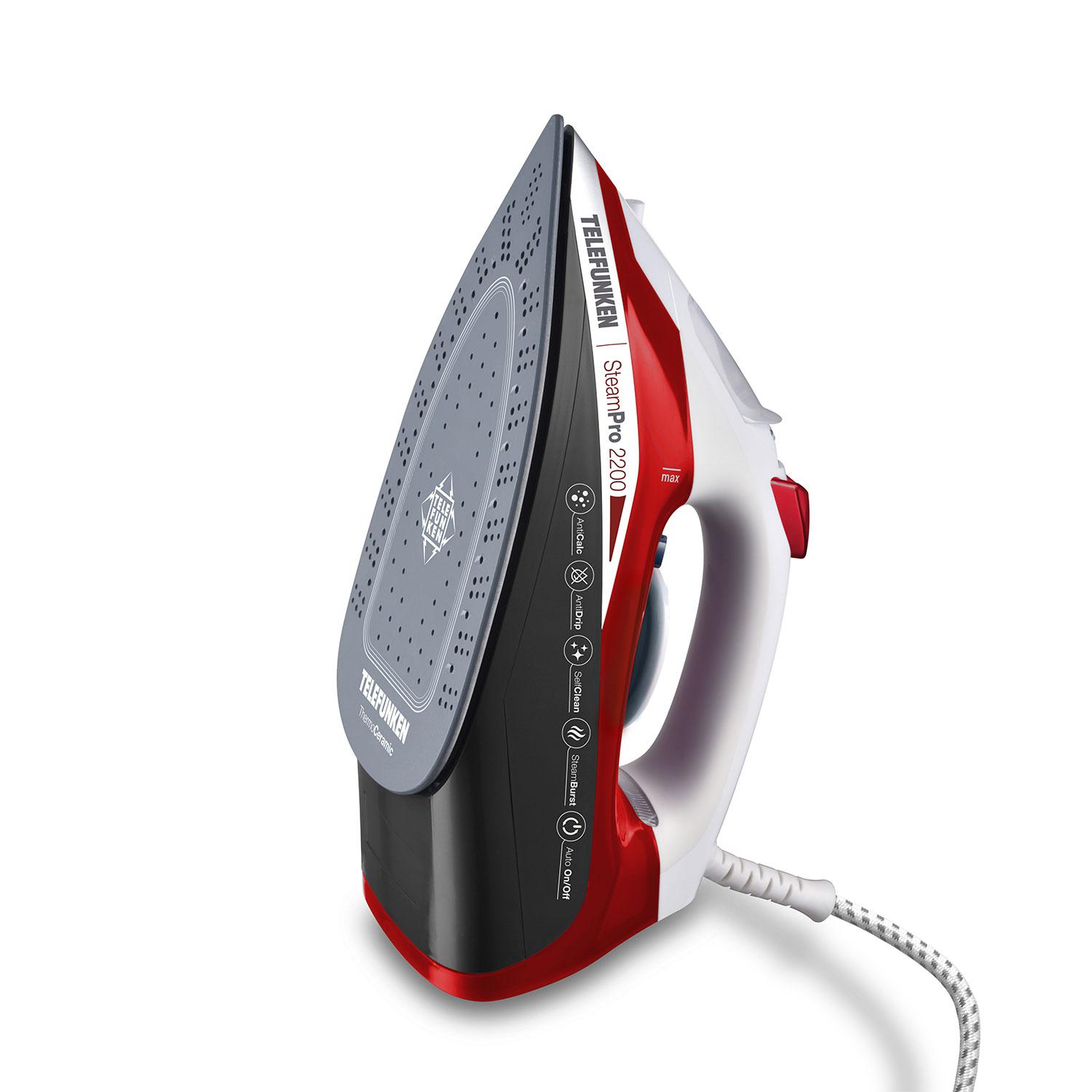 PLANCHA A VAPOR CERAMIC STEAM PRO 2200 ANTIADHERENTE 2350W - 3