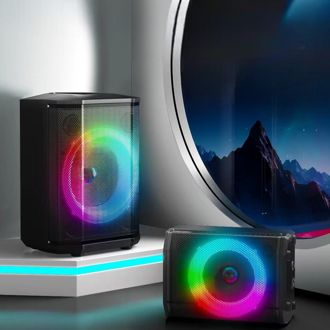 PARLANTE BLUETOOTH FLAMING CHROMA RGB 40W RMS C/MIC WIRELESS - 4