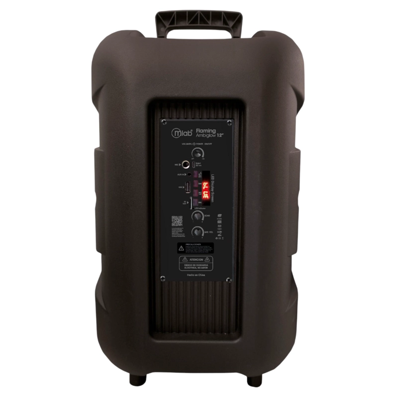 PARLANTE BLUETOOTH FLAMING AMBIGLOW 12' RGB (ATRIL+ MIC) 30W - 7