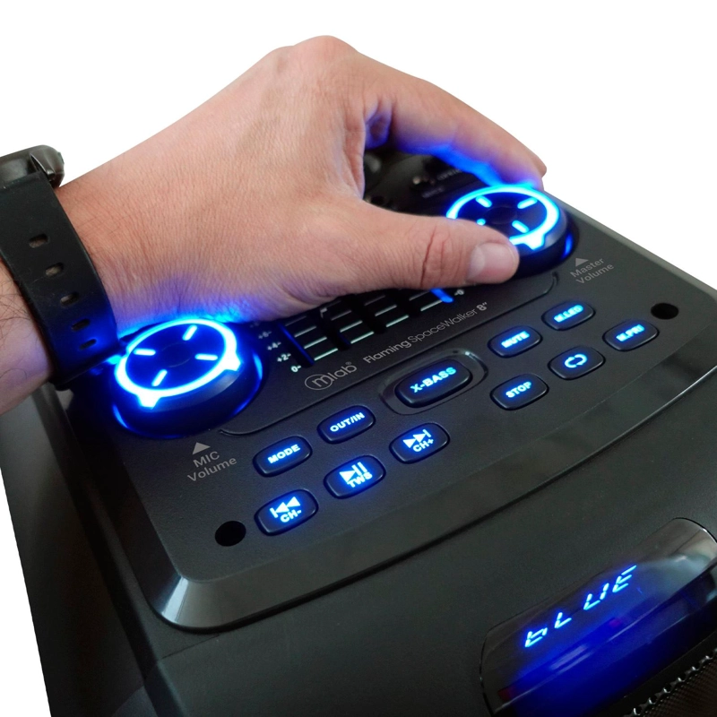 PARLANTE BLUETOOTH FLAMING SPACEWALKER RGB TWS MIC WIRELESS - 7
