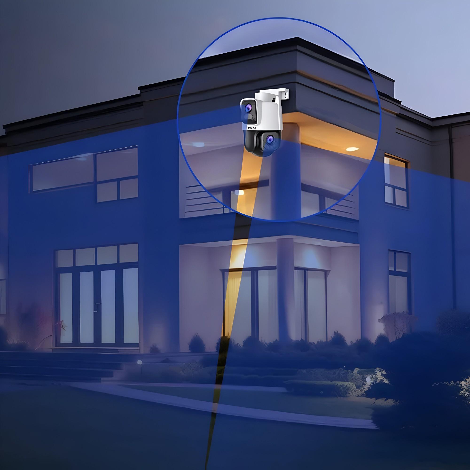 CAMARA DE SEGURIDAD OUTDOOR DUAL 360° TENDA CH9 FHD / WIFI-6 - 9