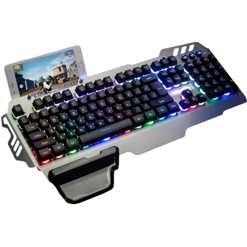 TECLADO GAMER PROFESIONAL DGX EPIC MASTER RGB + APOYA MUÑECA - 2