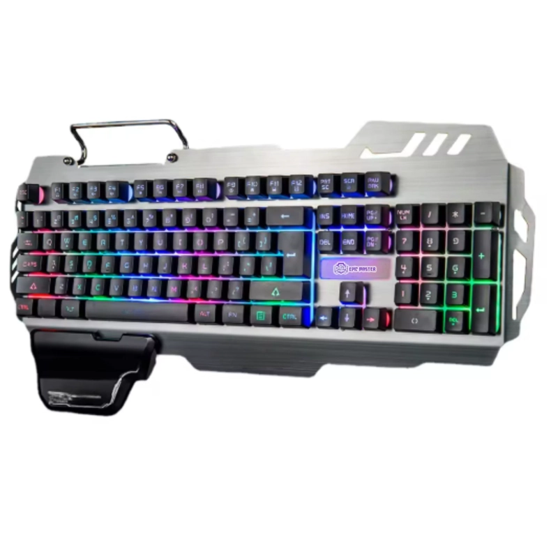 TECLADO GAMER PROFESIONAL DGX EPIC MASTER RGB + APOYA MUÑECA - 3