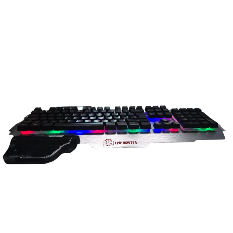 TECLADO GAMER PROFESIONAL DGX EPIC MASTER RGB + APOYA MUÑECA - 4