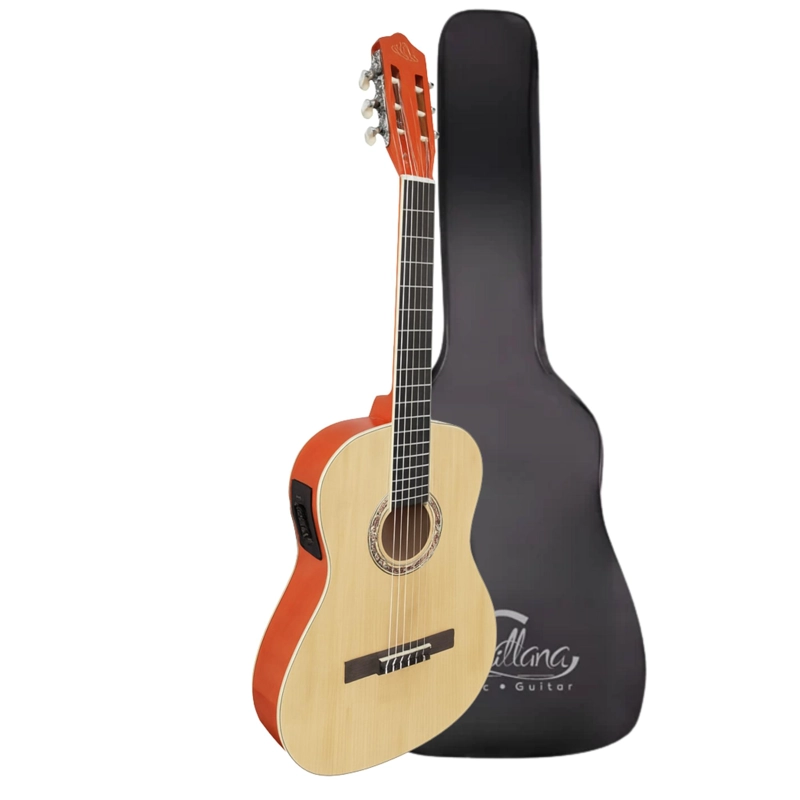 GUITARRA ELECTROACUSTICA 39' NATURAL SEVILLANA ULTRA DELGADA - 4