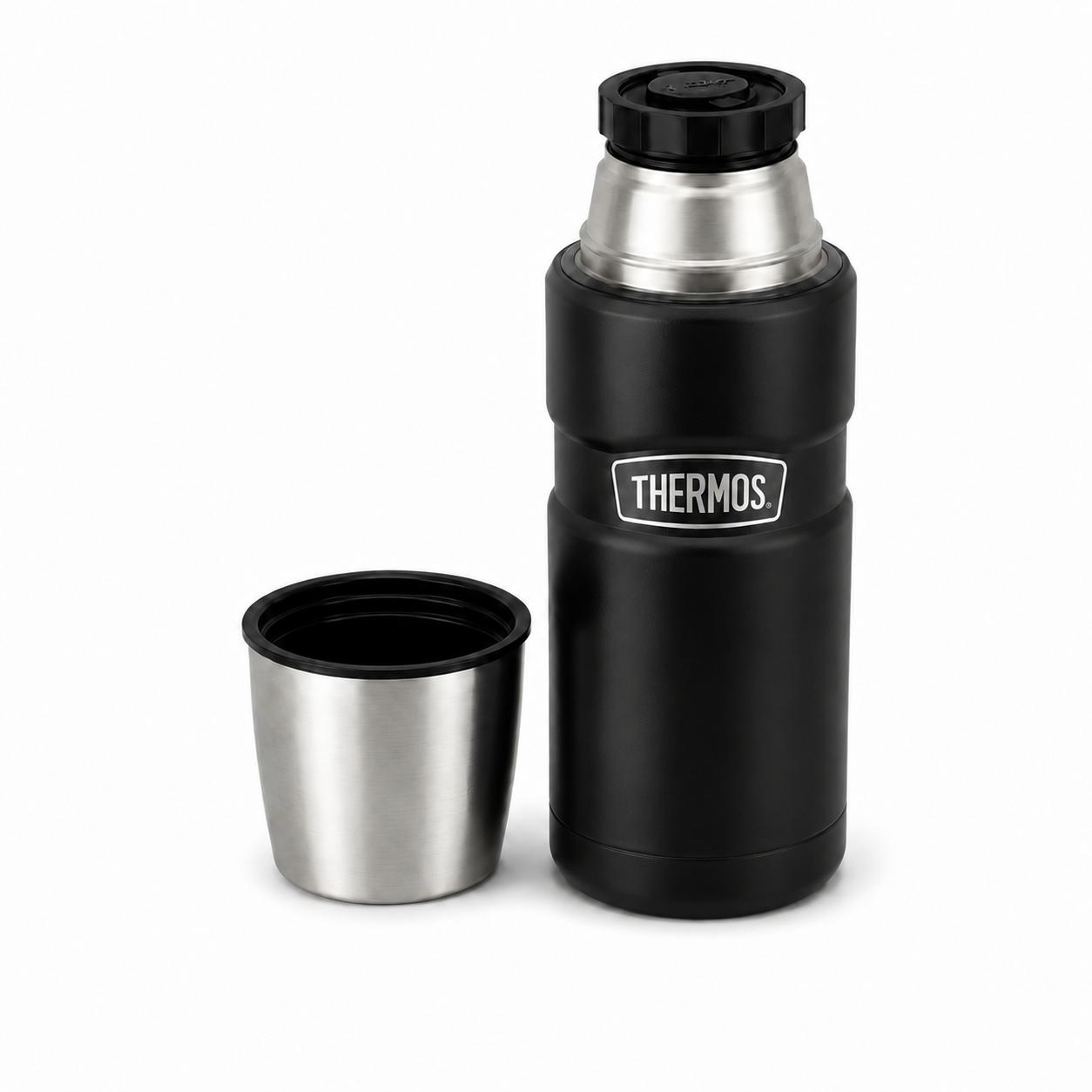 TERMO PREMIUM THERMOS KING INOX SK2000 470ML 18H/24H BLACK - 2