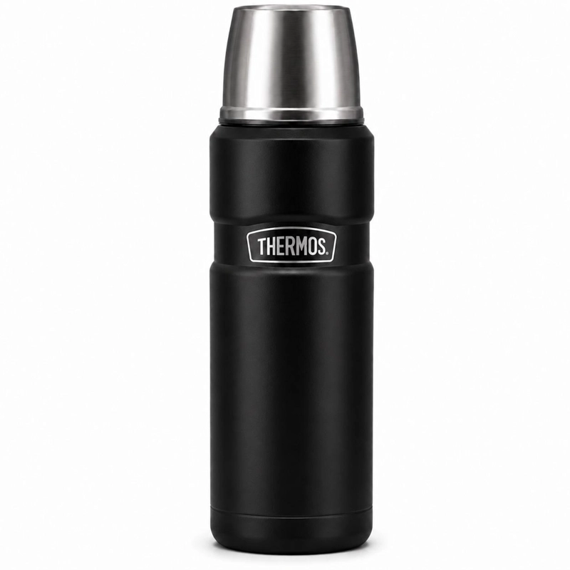 TERMO PREMIUM THERMOS KING INOX SK2000 470ML 18H/24H BLACK - 3