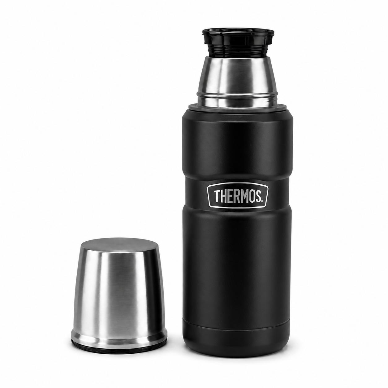 TERMO PREMIUM THERMOS KING INOX SK2000 470ML 18H/24H BLACK - 5