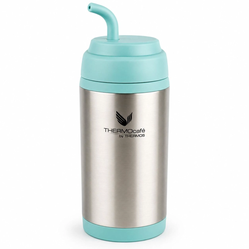VASO TE RMICO MUG MATERO ACERO INOXIDABLE AQUA 400ML THERMOS - 3