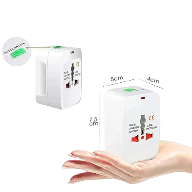 ADAPTADOR DE CORRIENTE UNIVERSAL PARA VIAJE (4EN1) 110V/220V - 10