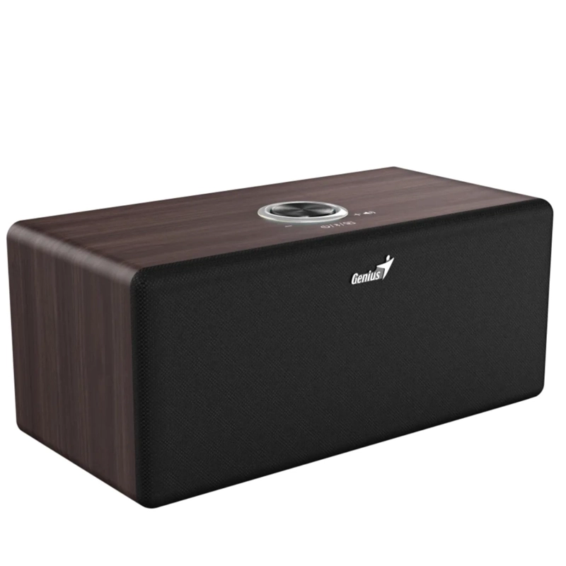 PARLANTE GENIUS DARK BROWN ELEGANT 20W RMS BLUETOOTH HF505BT - 2