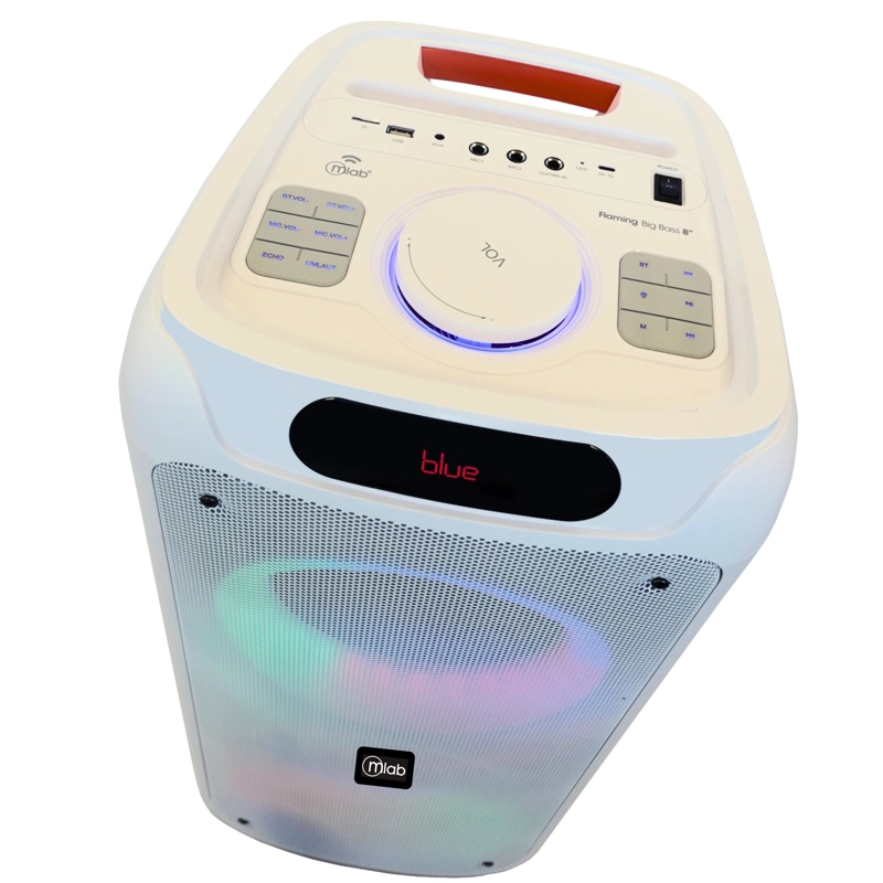 PARLANTE KARAOKE FLAMING BIG BASS DUAL 8' MICWIRELESS 60WRMS - 5