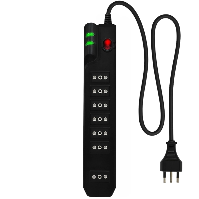 ALARGADOR 2.1MTS 7 SALIDAS CON PROTECIONDE VOLTAJE 2500W SEC - 1