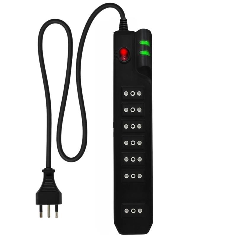 ALARGADOR 2.1MTS 7 SALIDAS CON PROTECIONDE VOLTAJE 2500W SEC - 4