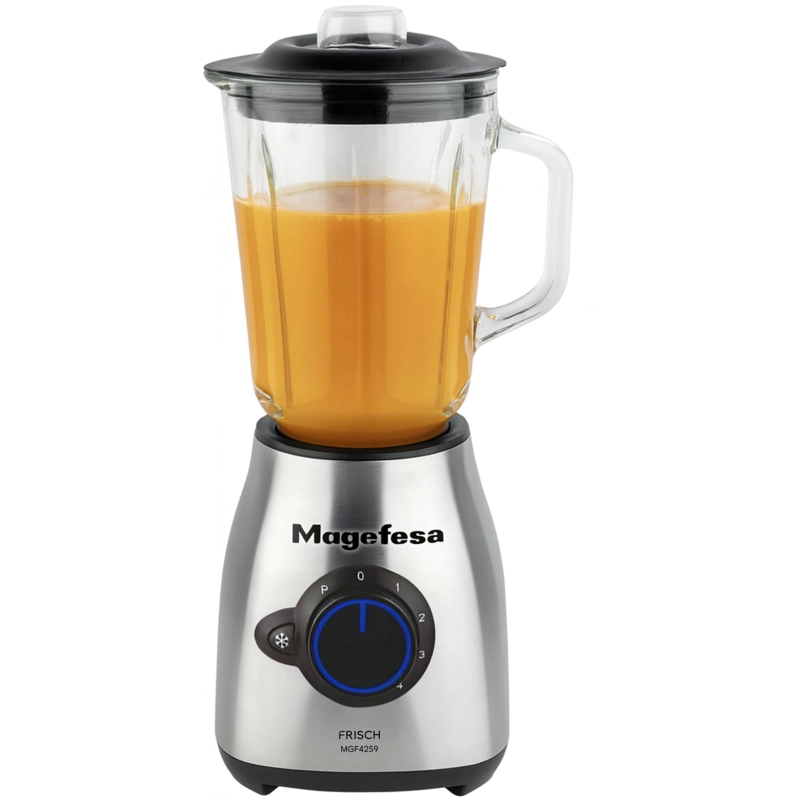 MAGEFESA LICUADORA FRISH MAX 1000W INOX JARRA DE CRISTAL 1.5L MGF4259