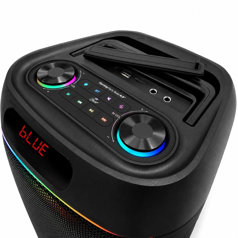 PARLANTE KARAOKE 6' FLAMING PARTY BASS BLACK MICWIRELESS 45W - 3