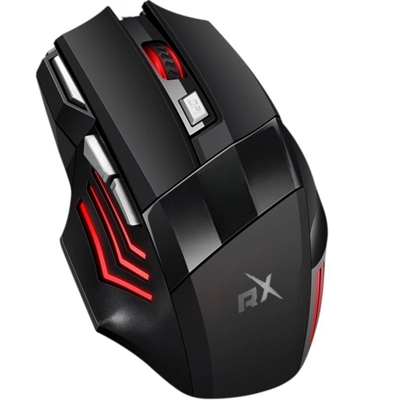 MOUSE REPTILEX ERGONOMICO RX-0047 RGB | 7 BOTONES | 2400 DPI - 4