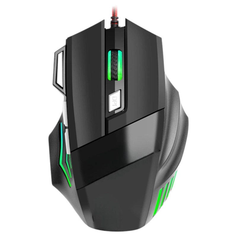 MOUSE REPTILEX ERGONOMICO RX-0047 RGB | 7 BOTONES | 2400 DPI - 5