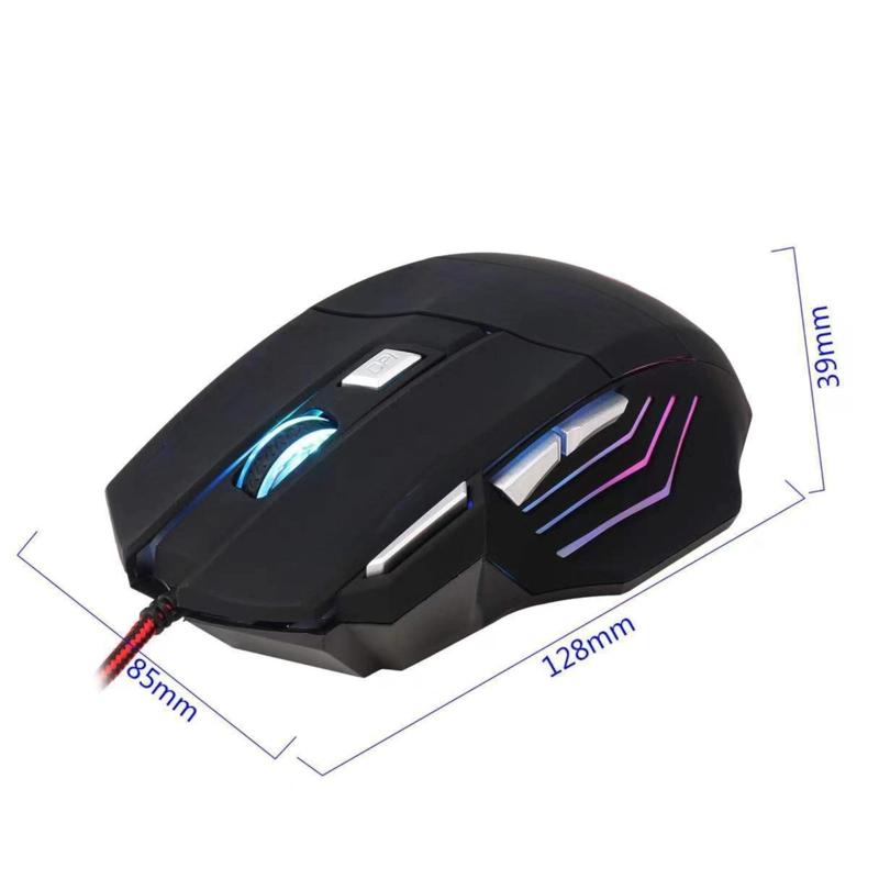MOUSE REPTILEX ERGONOMICO RX-0047 RGB | 7 BOTONES | 2400 DPI - 6