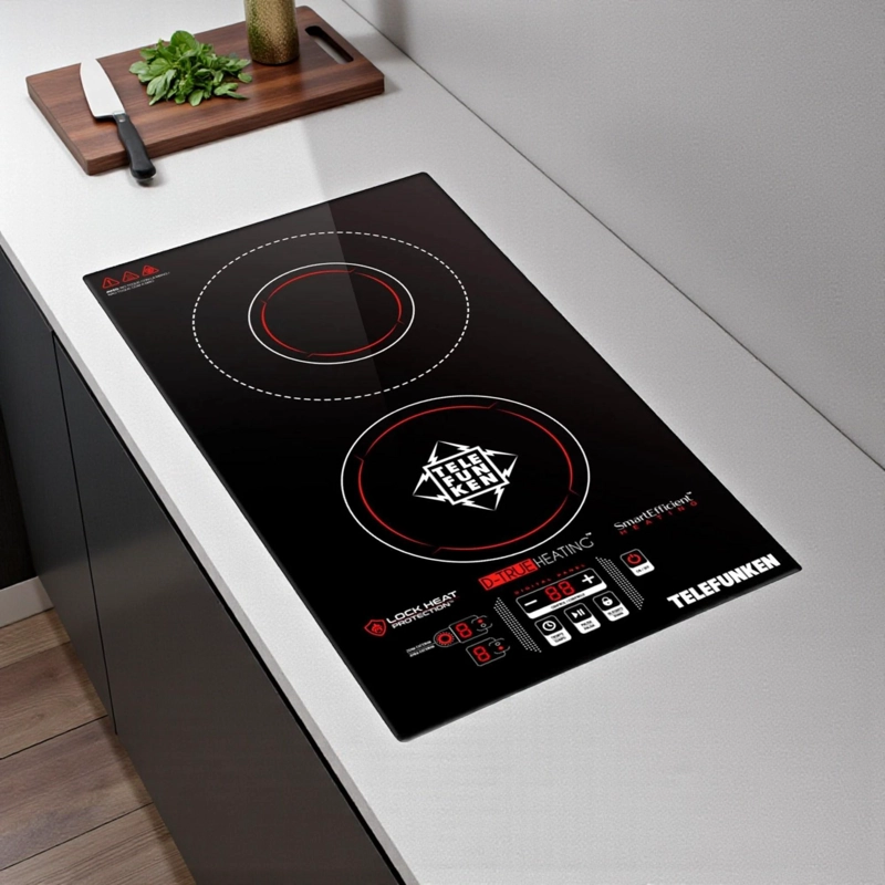 COCINA ELE CTRICA ENCIMERA DUAL VITROCERAMICA TOUCH 3200W SEC - 6