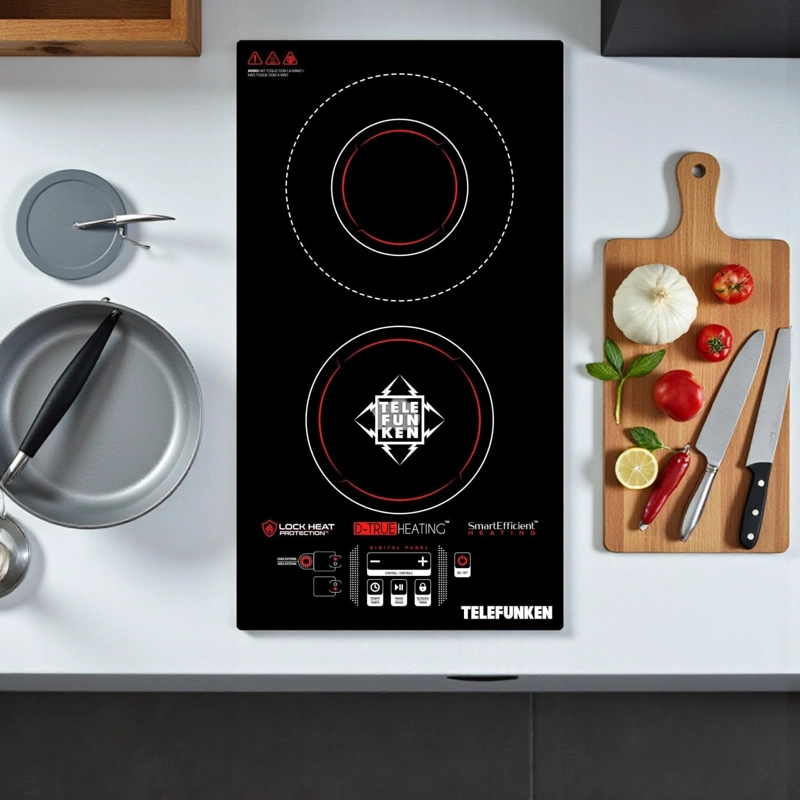 COCINA ELE CTRICA ENCIMERA DUAL VITROCERAMICA TOUCH 3200W SEC - 10