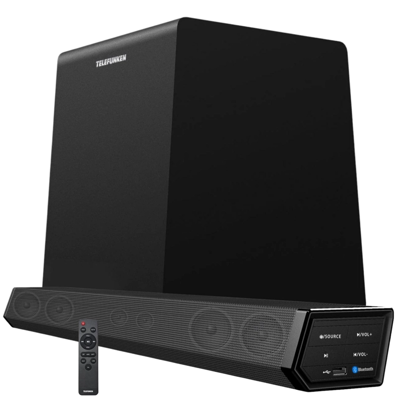 SOUNDBAR + SUBWOOFER 8' WIRELESS SOUND SYSTEM BLUETOOTH 350W - 1