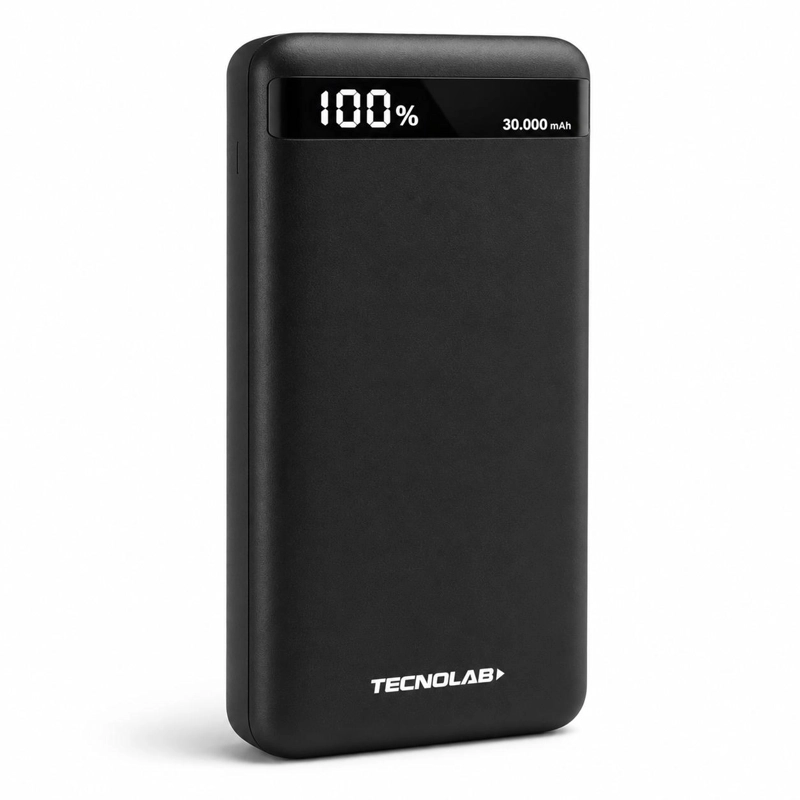 POWERBANK ULTRA RAPIDO DE 30.000 MAH MULTIPUERTOS BLACK - 2