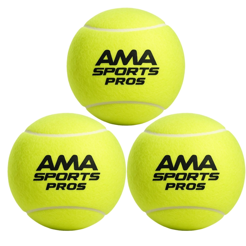 PACK DE 3  PELOTAS DE PADEL AMASPORT PROS  ALL COURT TOUR EDITION PRESSURIZED - 3