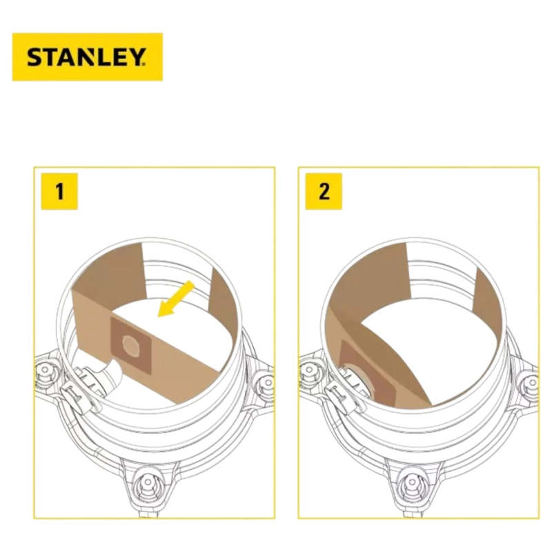 PACK DE 3 BOLSAS DE REPUESTO PARA ASPIRADORAS STANLEY 3100N 18-30 LITROS - 4
