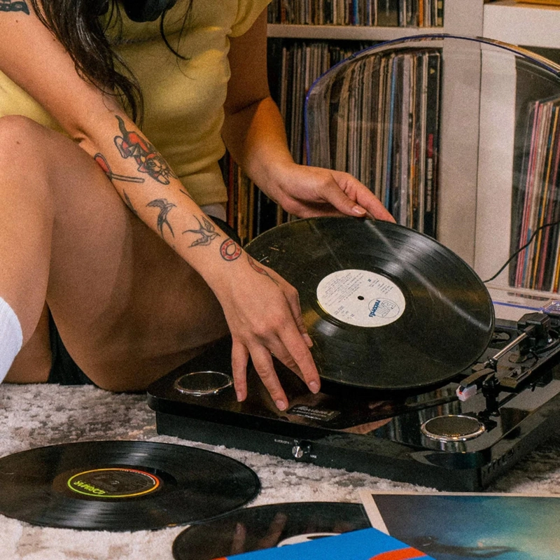 TOCA DISCOS DE VINILO ENERGY SISTEM BLACKSPIN BLUETOOTH 10W - 6