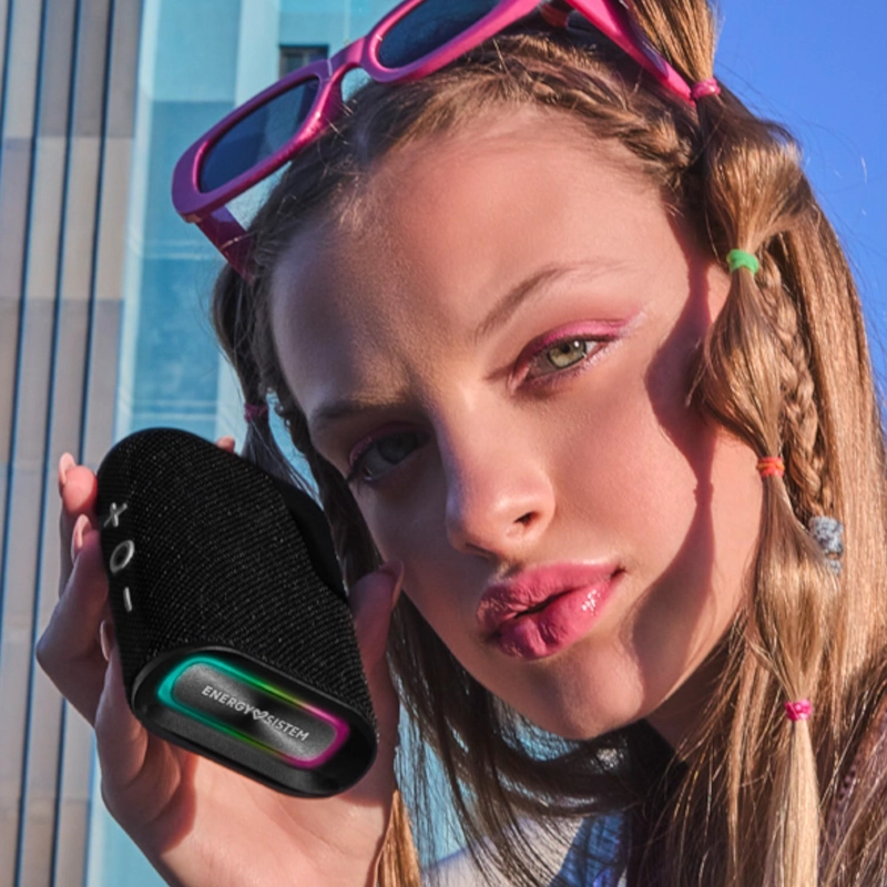 PARLANTE PORTATIL ENERGY SISTEM STREETPLAY BLACKSPACE BT/ FM/ SD/ RGB/ 8W/ 12HRS - 9