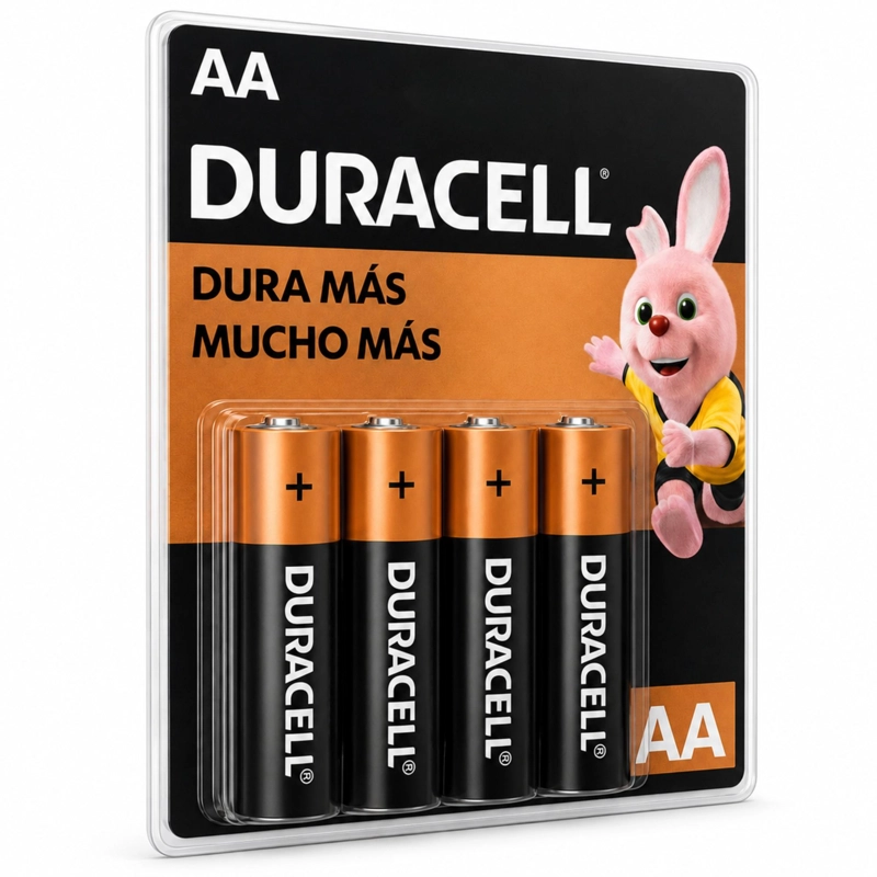 PACK DE 4 PILAS DURACELL AA BLISTER LONG LIFE - 2