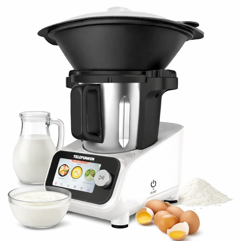 ROBOT DE COCINA TOUCHSCREEN TELEFUNKEN CHEF WIFI 1300W 3.5L