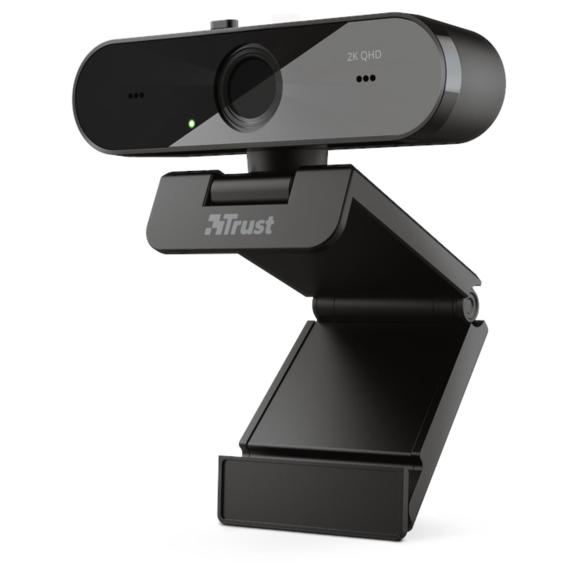 WEBCAM QHD 2K PROFESIONAL TRUST TAXON BLACK MUILTIPLATAFORMA - 2