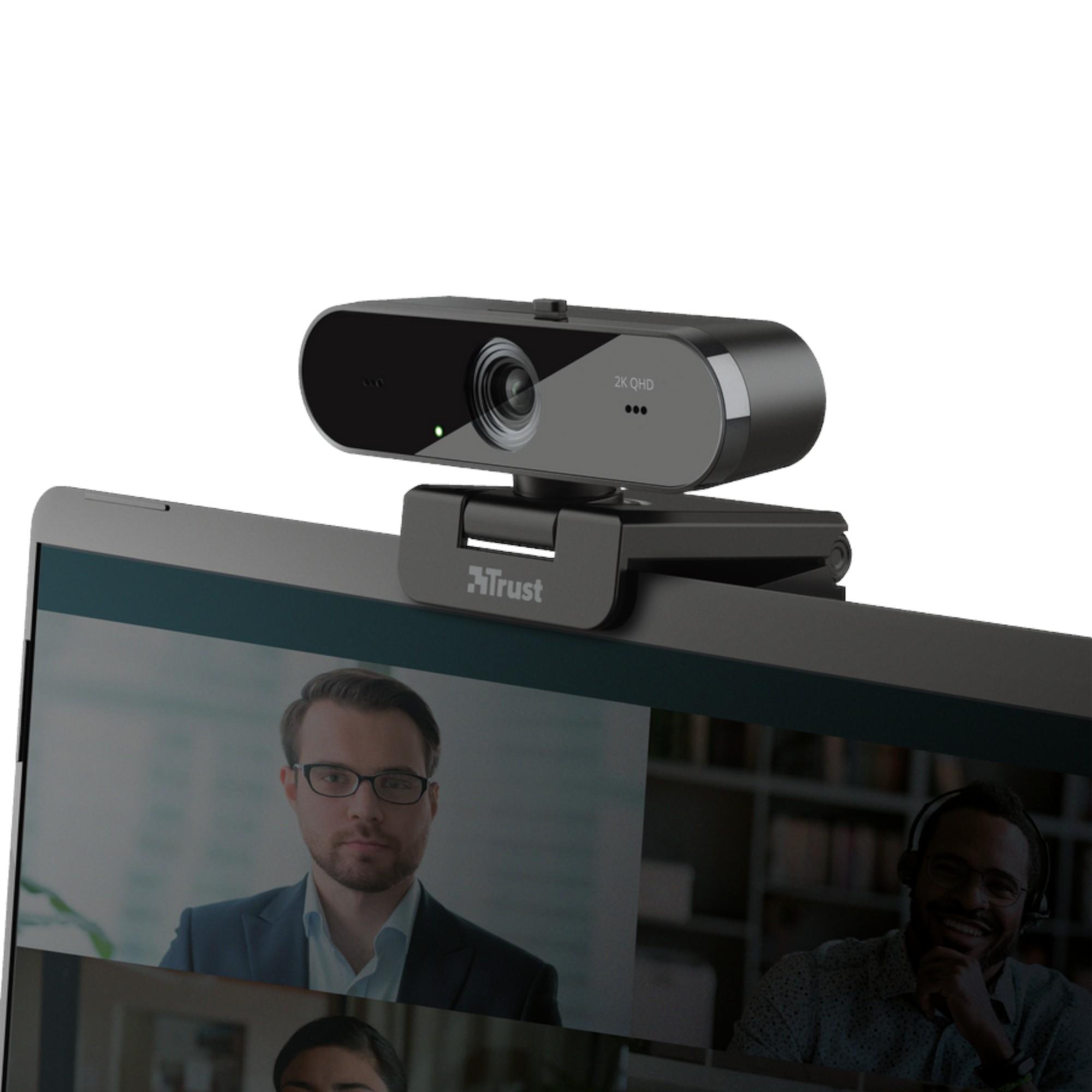WEBCAM QHD 2K PROFESIONAL TRUST TAXON BLACK MUILTIPLATAFORMA - 6