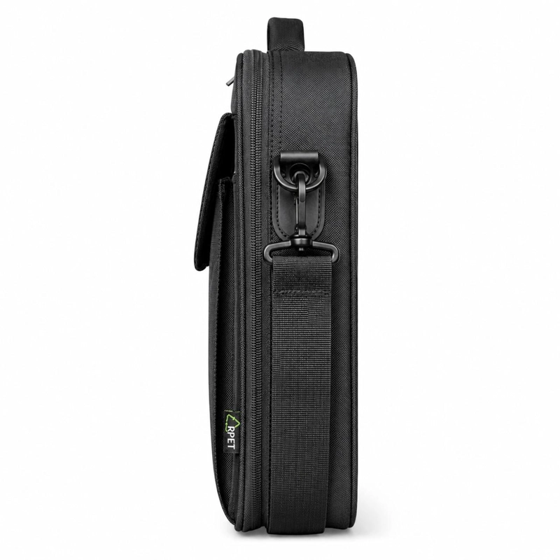 BOLSO NOTEBOOK TRUST ATLANTA 16'CON CORREA REINFORCED BLACK - 4