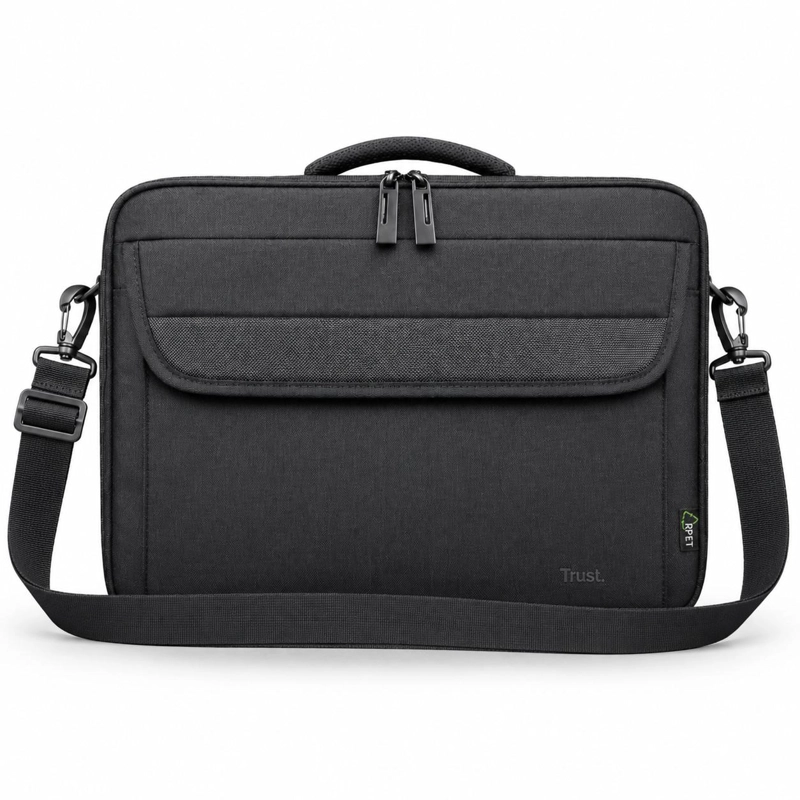 BOLSO NOTEBOOK TRUST ATLANTA 16'CON CORREA REINFORCED BLACK - 5