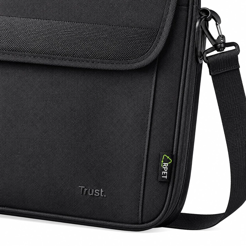 BOLSO NOTEBOOK TRUST ATLANTA 16'CON CORREA REINFORCED BLACK - 6