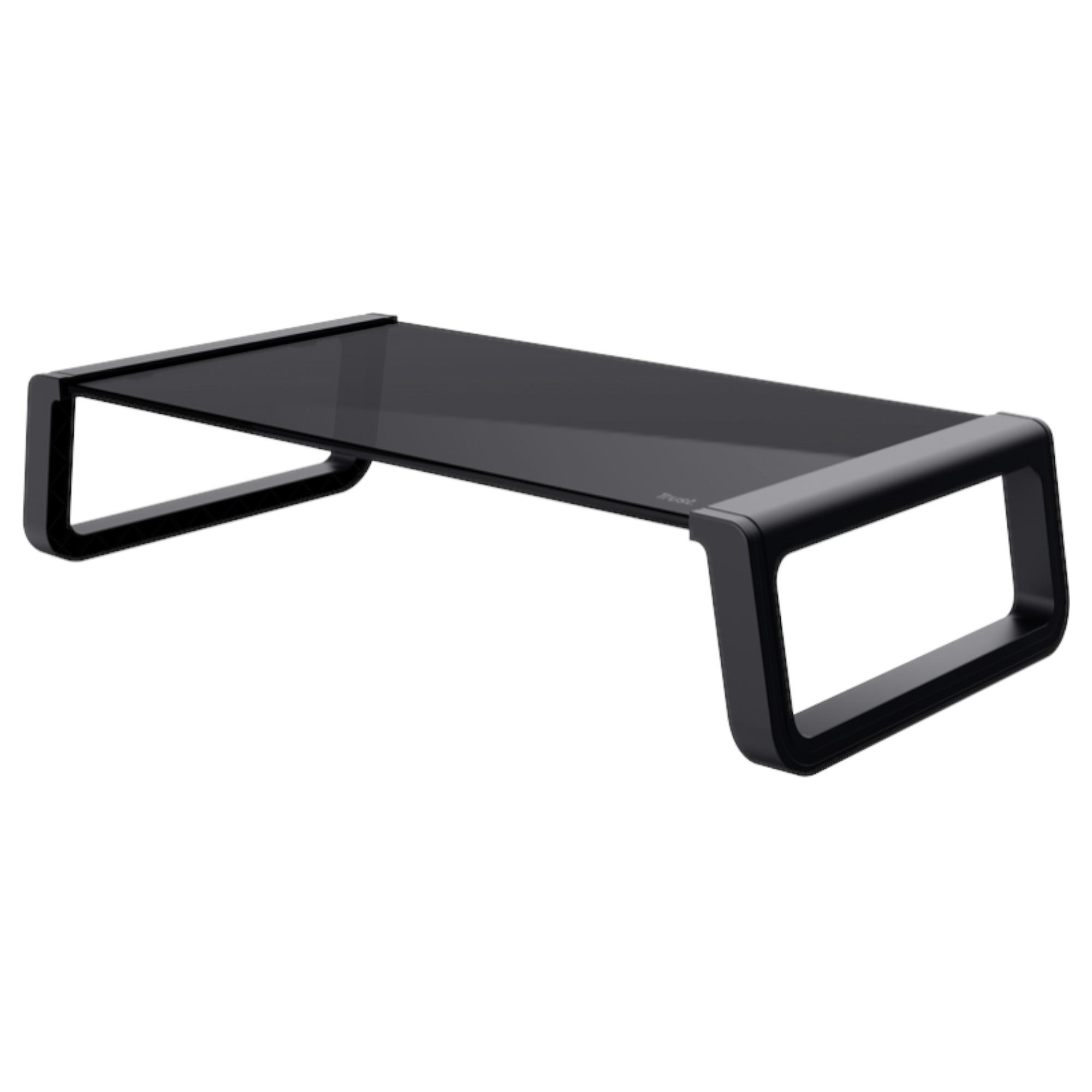 SOPORTE DE MONITOR TRUST MONTA PREMIUM TEMPERED GLASS BLACK - 2