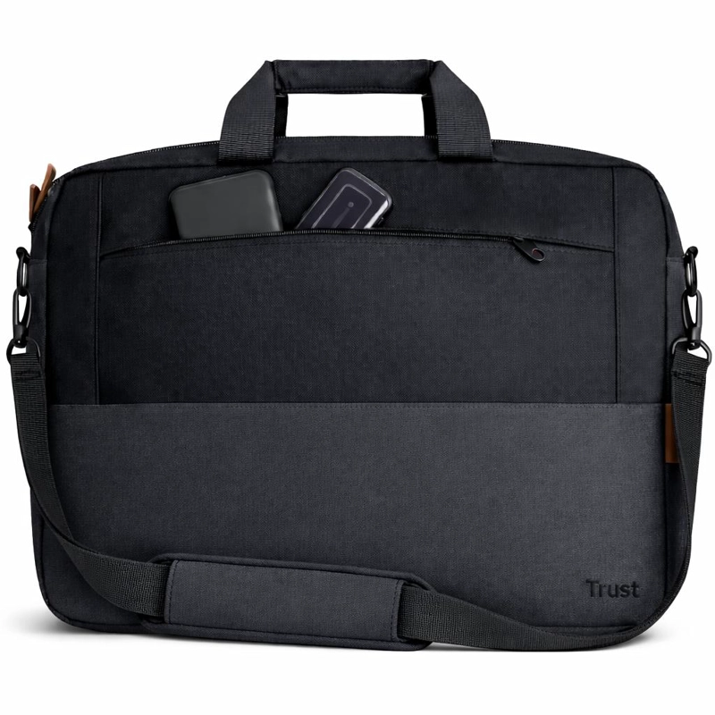 BOLSO NOTEBOOK TRUST LISBOA 16' MAX ULTRADELGADO BLACK - 2