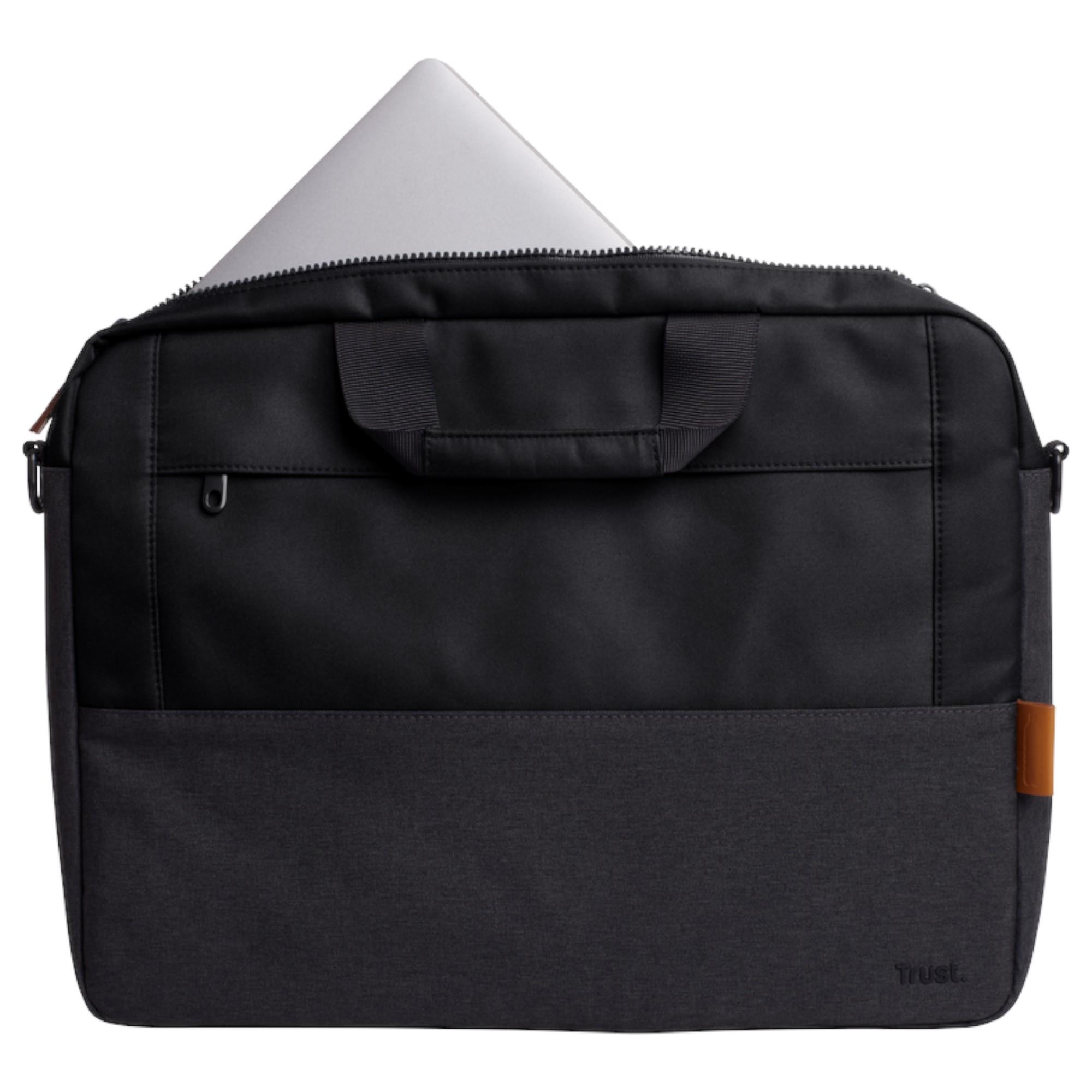 BOLSO NOTEBOOK TRUST LISBOA 16' MAX ULTRADELGADO BLACK - 7