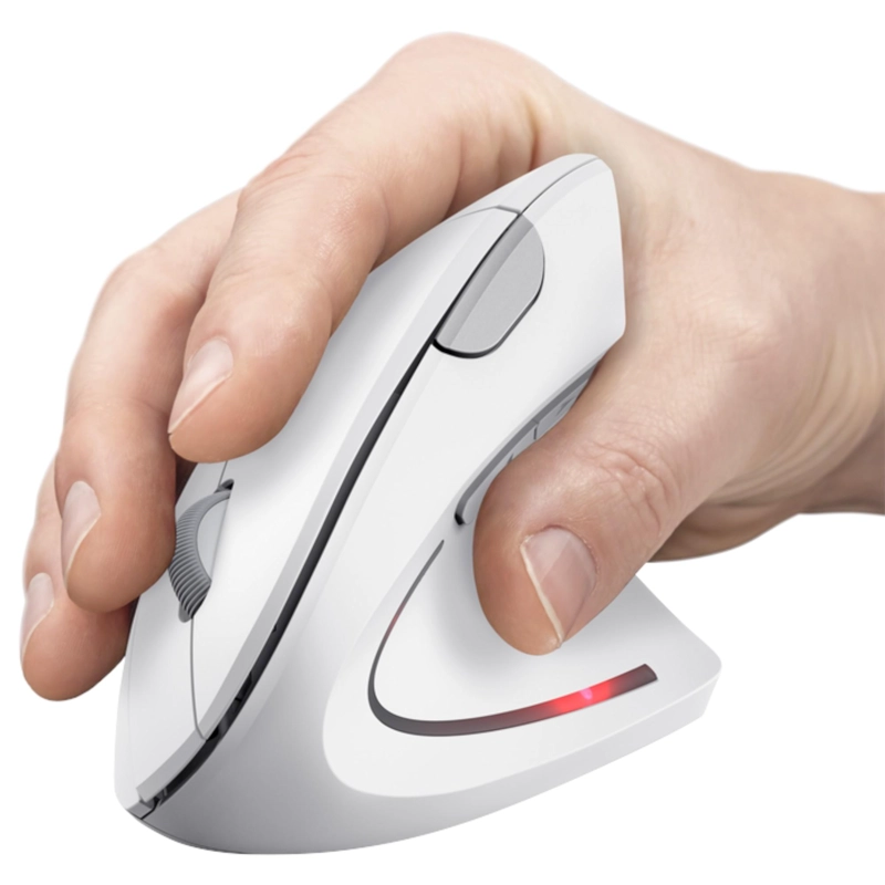 MOUSE VERTICAL INALAMBRICO ERGONOMICO TRUST VERTO WHITE - 3