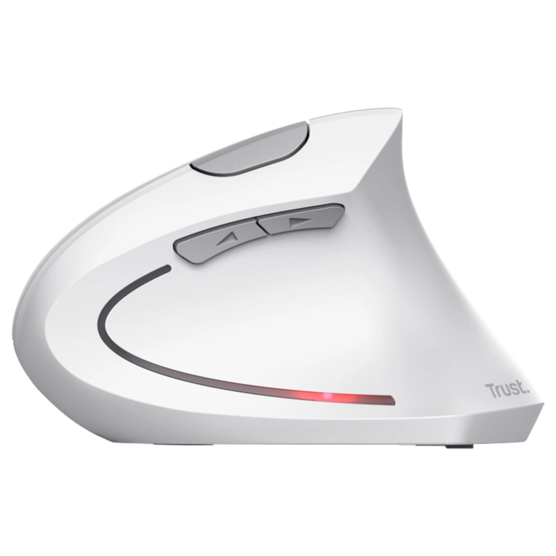 MOUSE VERTICAL INALAMBRICO ERGONOMICO TRUST VERTO WHITE - 4