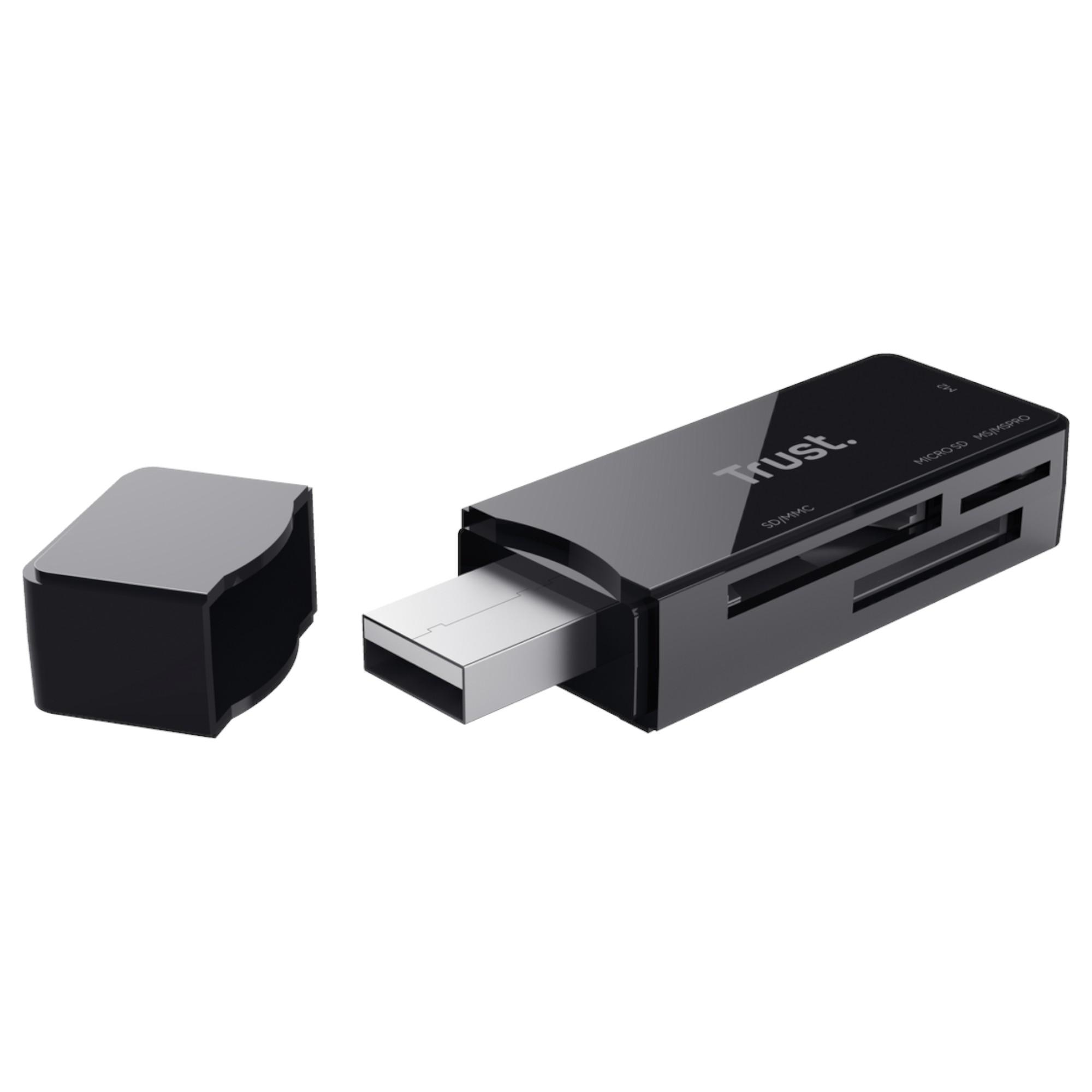 LECTOR DE MEMORIAS MULTIFORMATOS TRUST NANGA USB 3.2 / 5GBPS - 1