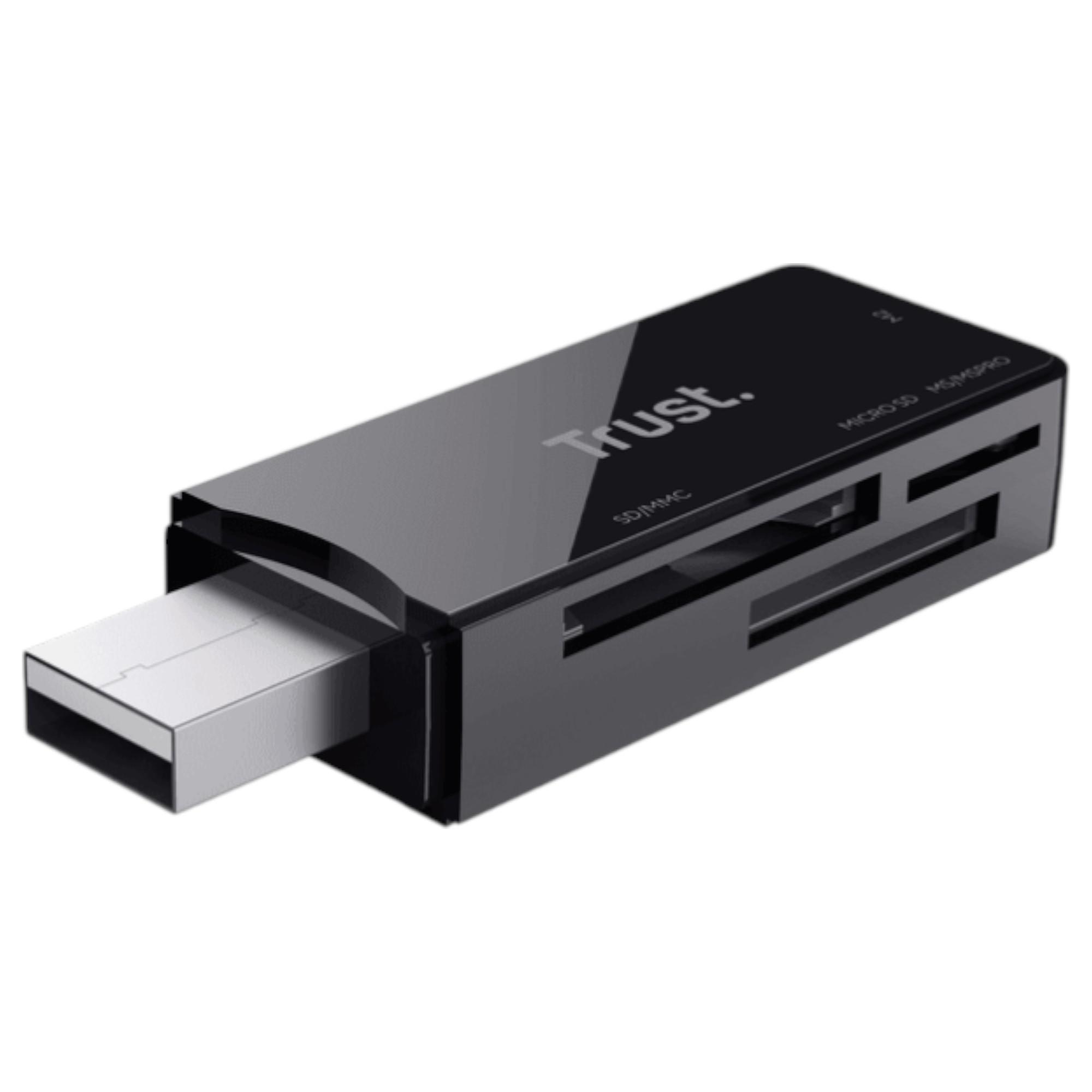 LECTOR DE MEMORIAS MULTIFORMATOS TRUST NANGA USB 3.2 / 5GBPS - 6
