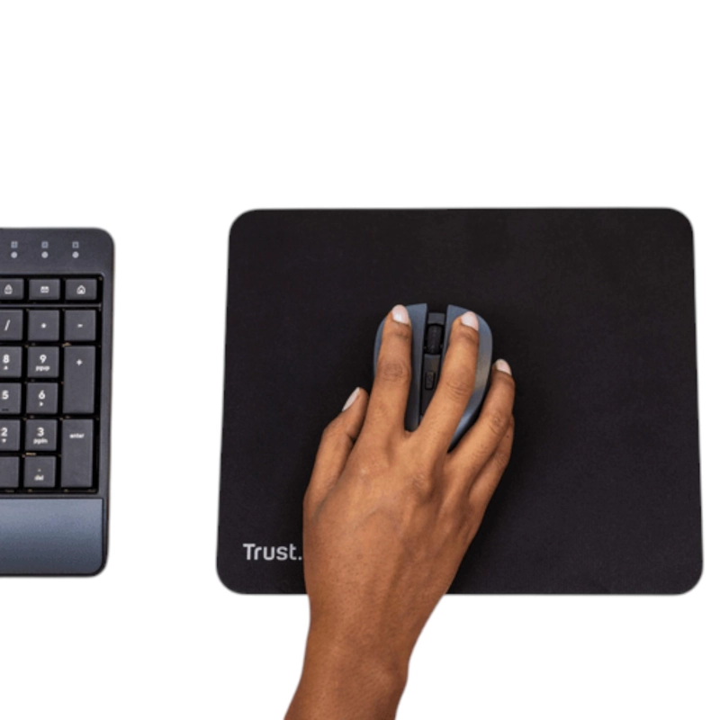 MOUSEPAD TRUST 250X210MM SUPERFICIE OPTIMIZADA ANTI-SLIP BLK - 7