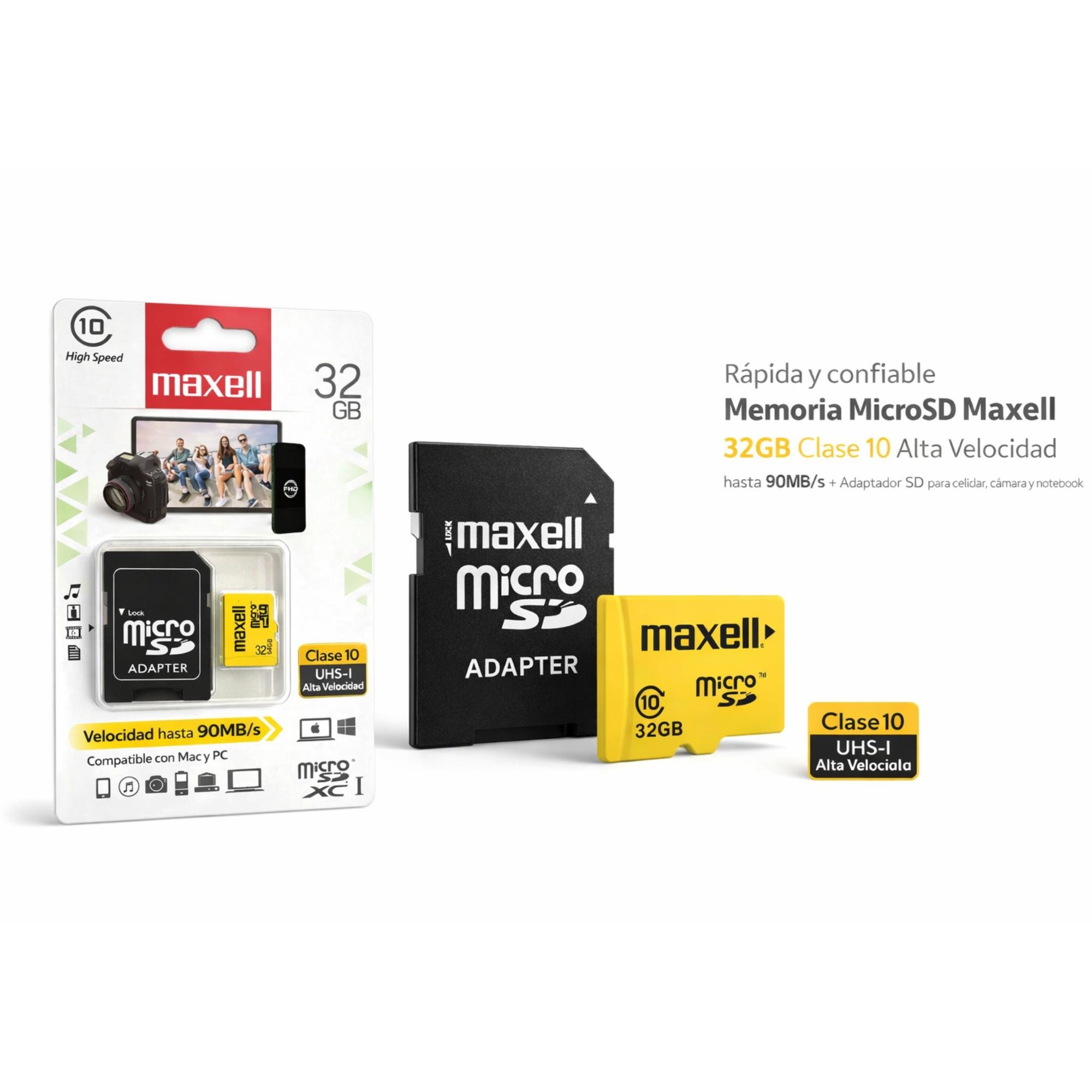 MEMORIA MICROSD MAXELL 32GB CLASE 10 HIGH SPEED UHS-1 - 3